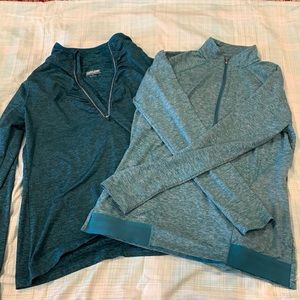 2 (like new) running or golf pull-overs